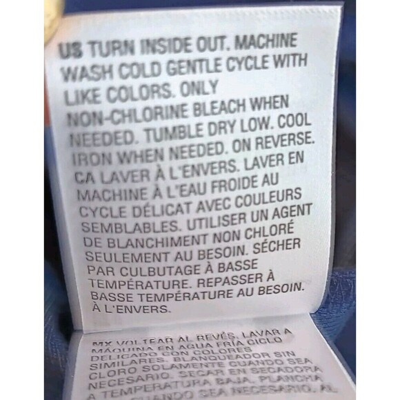 Karen Scott Size S Navy Blue Longline Top w/Stud Detail and Split Neck Design - Picture 9 of 9